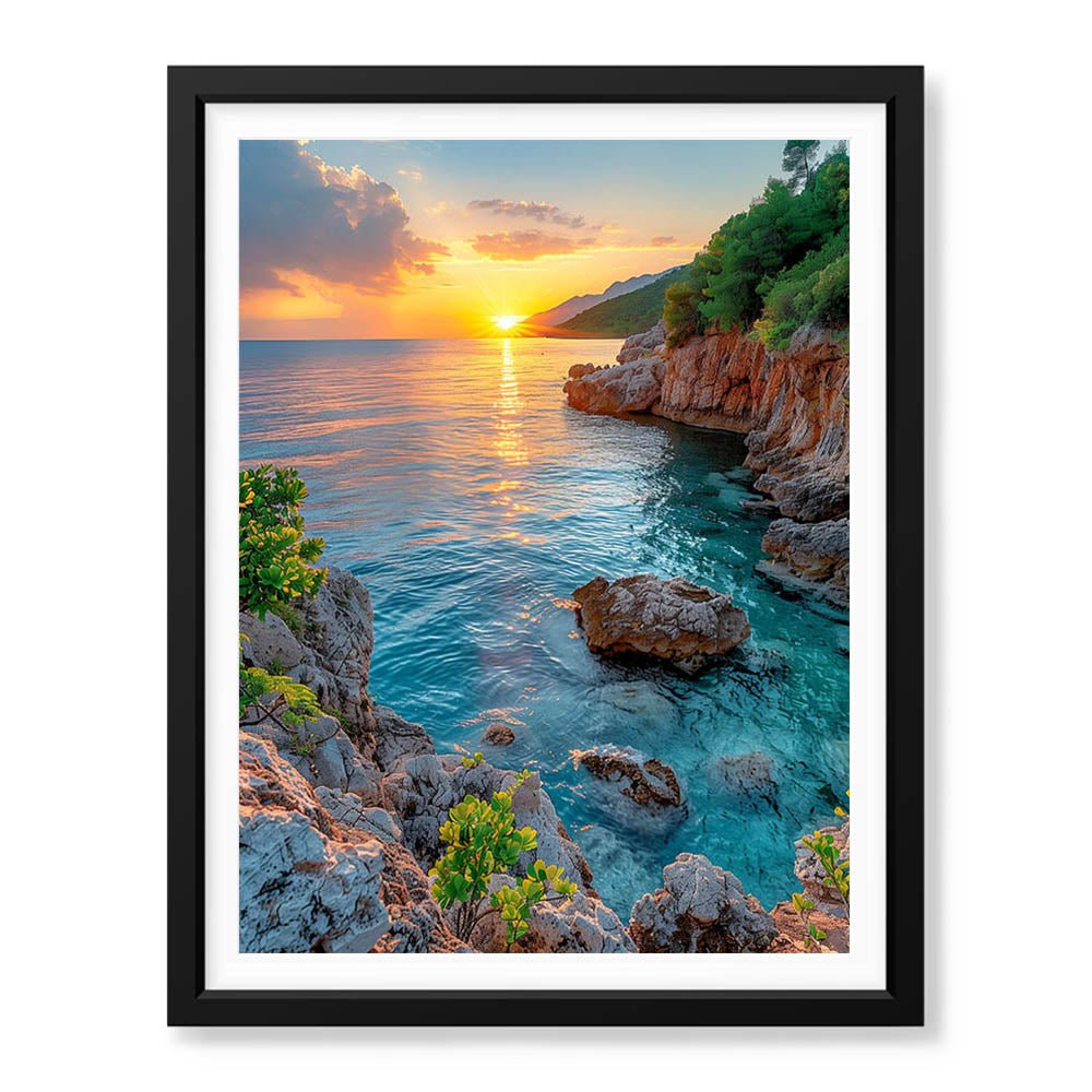 Beautiful View Of A Sunrise From A Beach