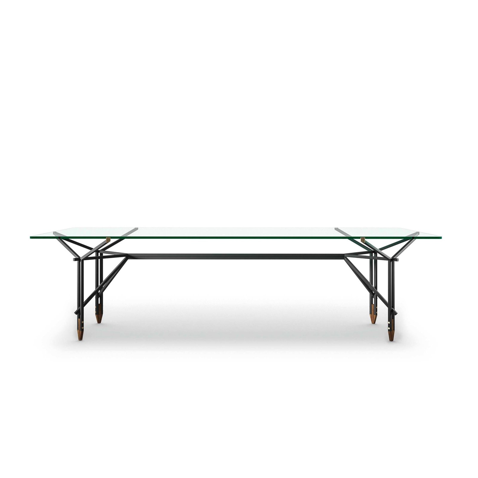 Glass and Metal Dining Table OLIMPINO, designed by Ico Parisi for Cassina
