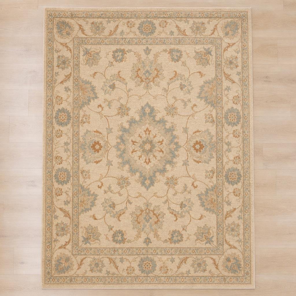 Bisque Oushak Rug 6' 1 x 8' 10