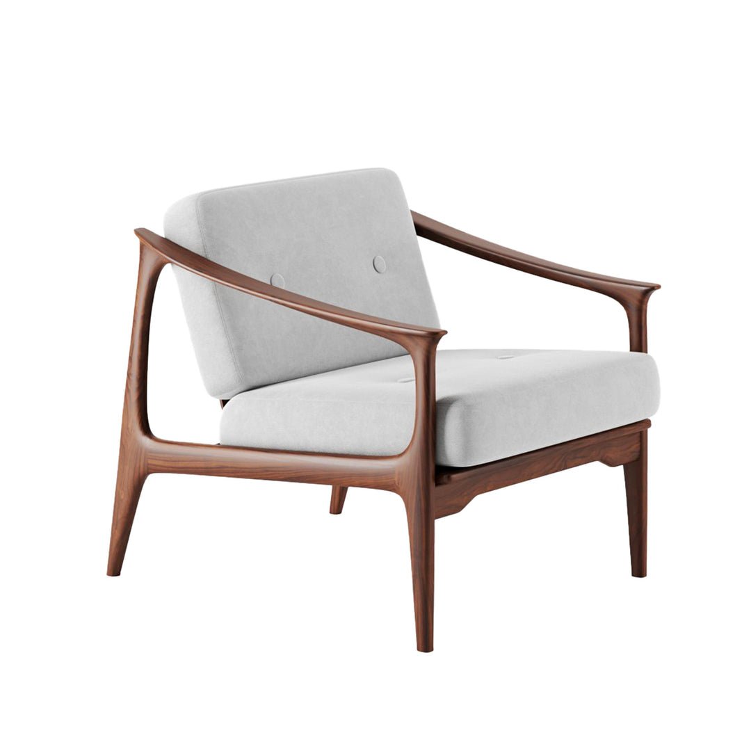 Walnut Wood Armchair QUIETE by Dale Italia
